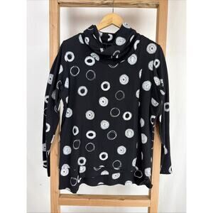 NWT Snapdragon & Twig by TULIP Cowl Neck Cotton Blend Top #0974 Size XSmall